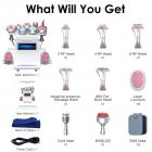 Professional 80K Ultrasonic Cavitation Machine, 9in1 All in One Radio-frequency Body Slimming Sculpting Device, with 6 EMS Pads, US Plug